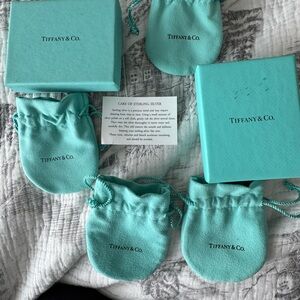 Tiffany & Co. Turquoise Pouch and Box Set